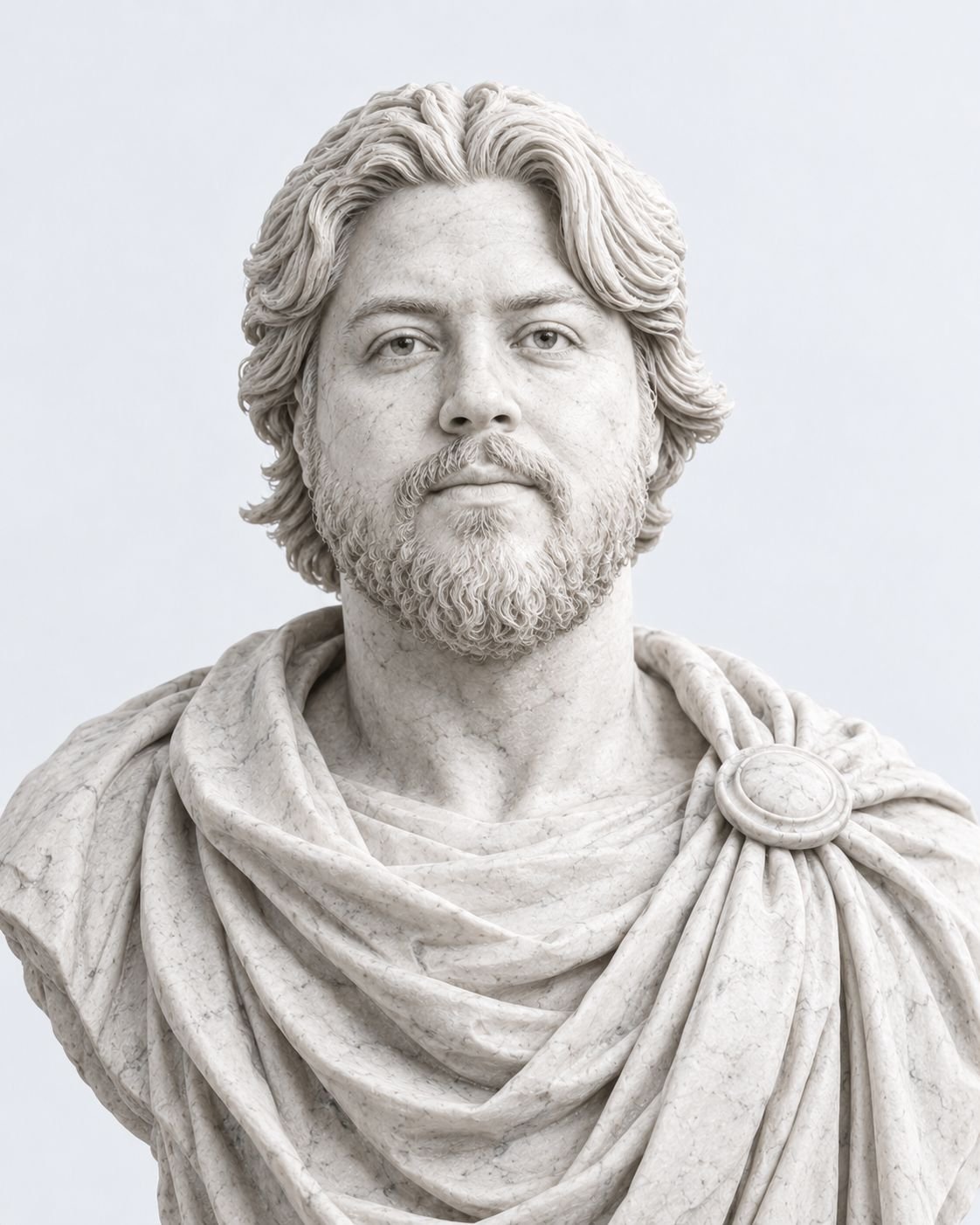 Marble bust of Marco Maldonado Berra