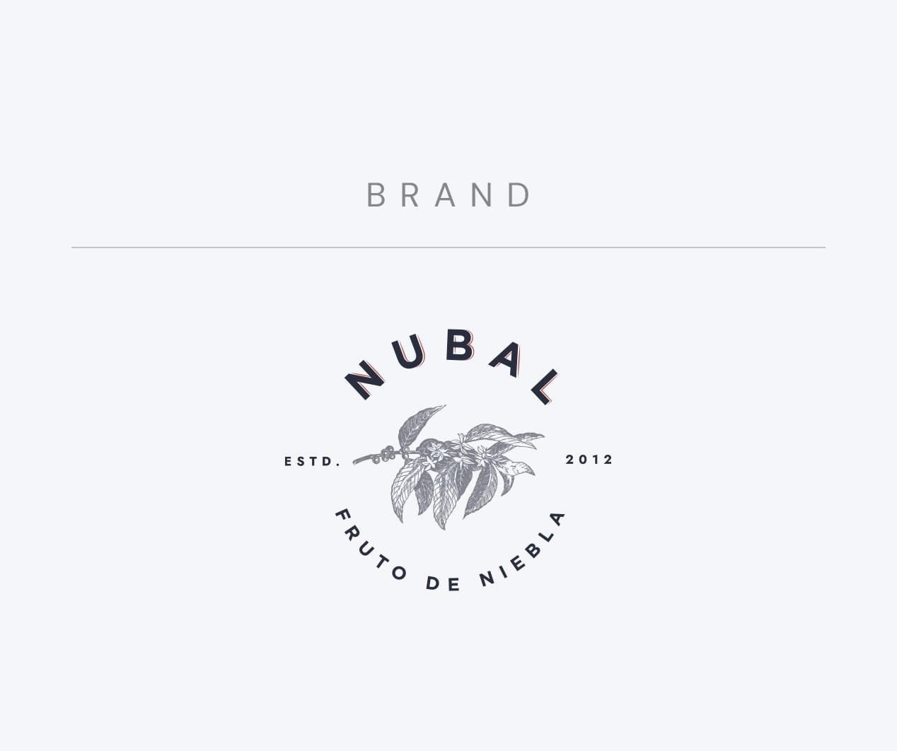 The Café Nubal logo with its coffee plant