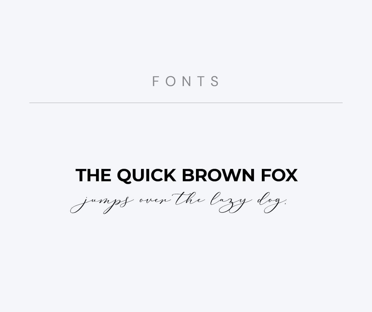 Up &amp; Co brand typography